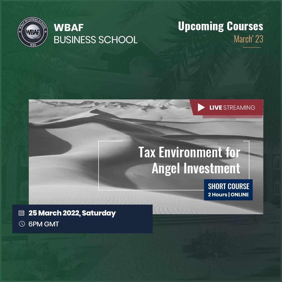 Tax Environment for Angel Investment Course